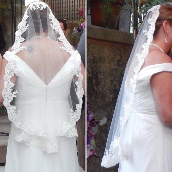 Handmade Lace Bridal Wedding Veil - Picture 1 of 2